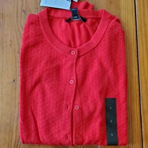 J. CREW red cardigan *new/tags* small